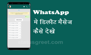 How to see WhatsApp deleted messages