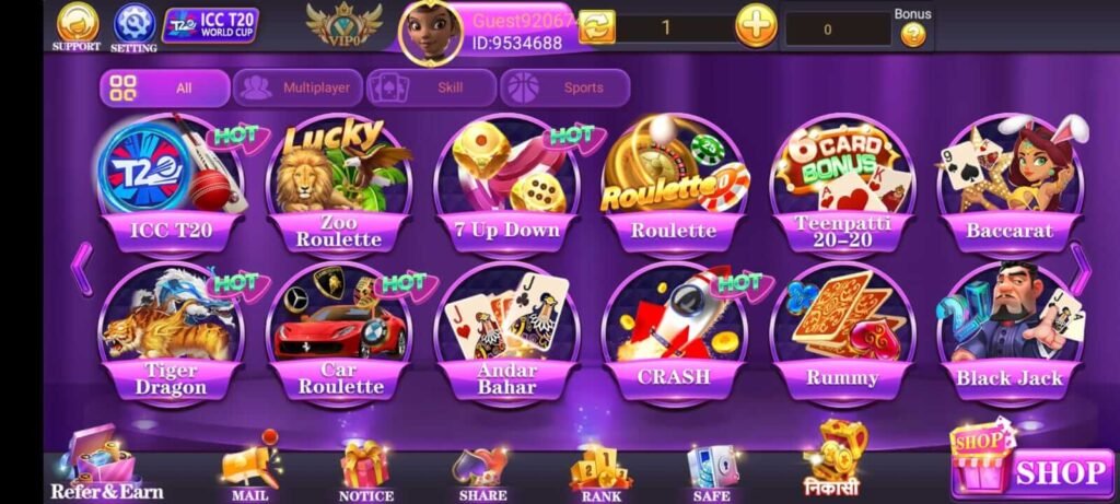 Teen Patti Ye Available Games