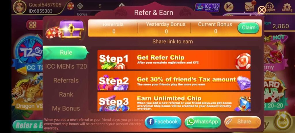 Rummy Noble Refer & Earn